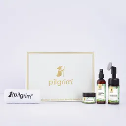 Pilgrim Squalane Foaming Face Wash, Moisturizer & Toner & Mist Gift Set-3
