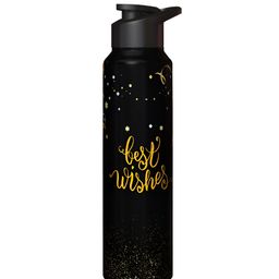 Speedex Black Single Stainless Steel Printed Water Bottle-image-73