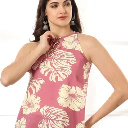 Anouk Rustic Women Floral Printed Tie-Up Neck Top-image-38