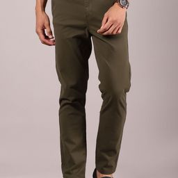 LIMEROAD Men Solid Mid-Rise Chinos Trousers-image-54