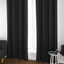 Parda Online Black Black Out Door Curtain-image-54