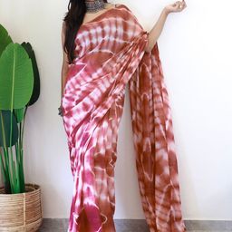 Anouk Rustic Tie and Dye Poly Georgette Ready to Wear Saree-4