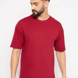 Mast & Harbour Men Typography Printed Pure Cotton Pockets T-shirt-image-77