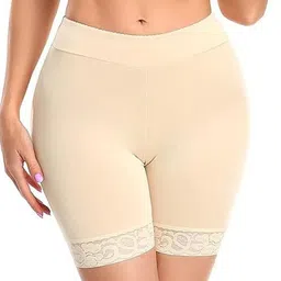 Eleg & Stilance Women Beige Solid Slim Fit High-Rise Shorts-picture-8