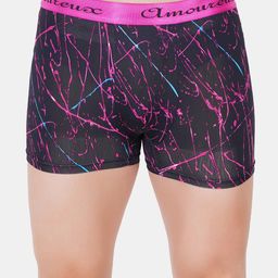 AMOUREUX Men Printed Trunks M02026_Pnk-image-2