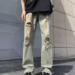 StyleCast x Revolte Men Regular Fit Highly Distressed Heavy Fade Jeans-image-89