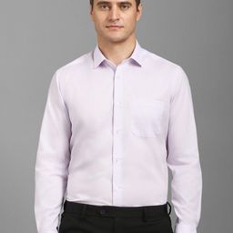 Louis Philippe Men Regular Fit Spread Collar Solid Cotton Formal Shirt-image-94