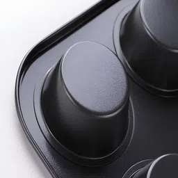 Kuber Industries Black 6 Slots Non-Stick Cup Cake Baking Mould image 4