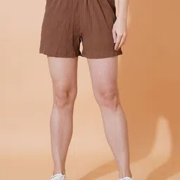 LECOWAR Women Solid Regular Fit Mid-Rise Running Shorts-image-39