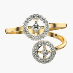 VALANOVA Women Yellow Ring Diamond-picture-44