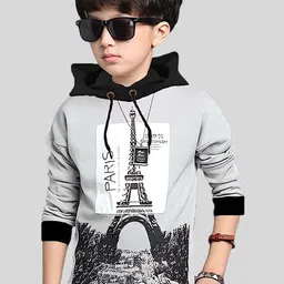 TICOSS Boys Printed Hooded T-shirt-image-12