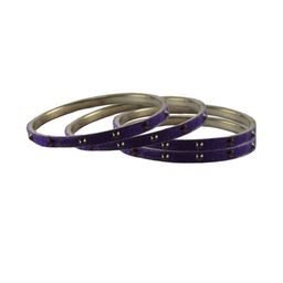 Vidhya Kangan Purple Brass Bangles-image-68