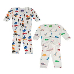 Tiny Bugs Kids Pack Of 2 Cotton Printed Thermal Sets-19