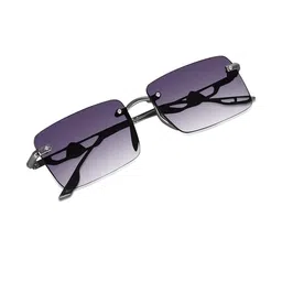 Arzonai Unisex Brown UV Protected Lens Metal Sunglasses-image-87