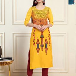 Anouk Rustic Women Pack of 2 Floral Printed Daily Straight Kurtas-12