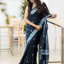 VILLE FASHION Woven Design Zari Kanjeevaram Saree-picture-52