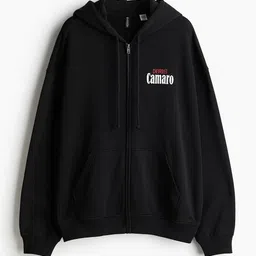 H&M Oversized Printed Zip-Through Hoodie-image-21