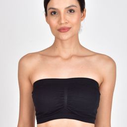 1TO FINITY Women Wireless Non-Slip Seamless Cotton Tube Bra with Straps-image-37