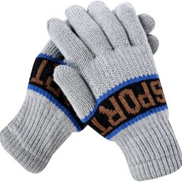 Solid, Self Design, Printed Winter Men Gloves-image-14