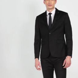Men Double-breasted Solid Suit-image-64