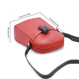 Goatter Textured Leather Structured Sling Bag image 5