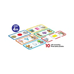 Frank Set of 10 Three-Piece Playing With Shapes Early Learning Puzzle image 4