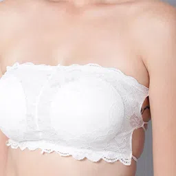 PIBU Pack Of 2 Full Coverage Non Padded Non-Wired Bandeau Bra With 360 Degree Support image 2