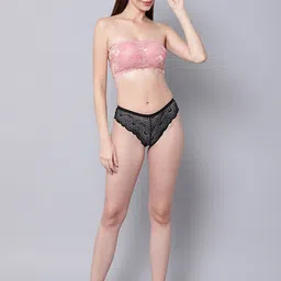 Aamarsh Floral Self Design Strapless Full Coverage Minimizer Bra With 360 Degree Support image 5