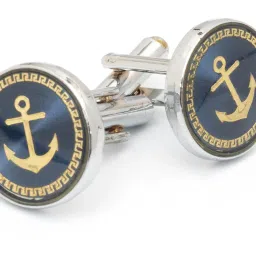 To The Nines Brass Cufflink-image-7