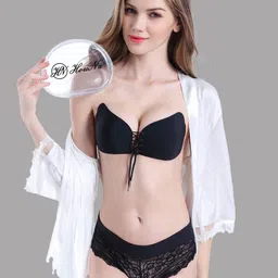 VAGHBHATT Strapless Half Coverage Push up Bra image 4