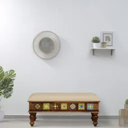 mudramark from pepperfry Siramika Sheesham Wood Upholstered Bench In Provincial teak Finish-picture-47