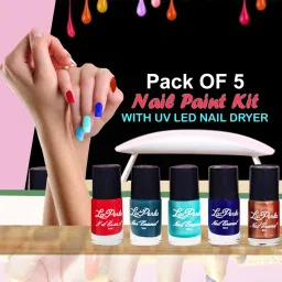 Nail Polish With Mini Nail Lamp USB UV Dryer, Long Lasting Color-16