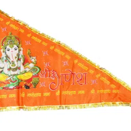 Ganesh Ji Flag Triangle Outdoor Flag-image-43