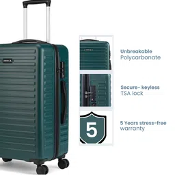 Assembly Stark Textured 360 Degree Rotation Hard Medium-Sized Trolley Bag 60L image 2