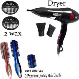 kaarm PROFESSIONAL HAIR DRYER WITH 2 HAIR COMB AND 2 HAIR WAX (PACK OF 5) Personal Care Appliance Combo-17
