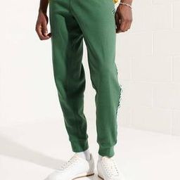 Code Tape Tapered Fit Running Joggers with Geometric Print Panels-image-42