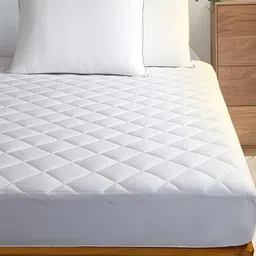 Comfowell White King Size Polycotton Fitted Water Resistant Mattress Protector-image-23