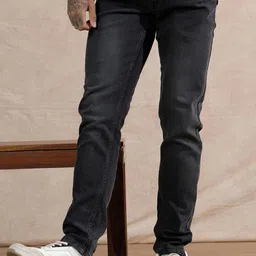 WROGN Men Comfort Slim Fit Mid-Rise Light Fade Jeans-image-30