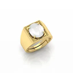 todani jems 4.25 Ratti Moonstone Stone Certified Gemstone Gold Plated | Adjustable Ring With Lab Certificate-picture-26