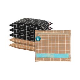 Aura Brown Set of 6 Regular Multi-Utility Organisers-19