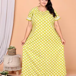 JAIPZZ APPARELS Printed Maxi Nightdress-picture-39