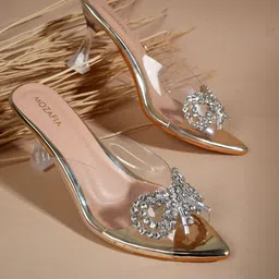 MOZAFIA Women Embellished Block Heel Sandals-image-96