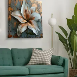 Olive Tree Wall Art Grey & Yellow Floral and Botanical Printed Canvas Wall Art-7