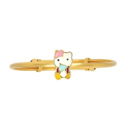 BHIMA 22K BIS Hallmark 916 Purity Yellow Gold Hello Kitty Bangle for Kids-64