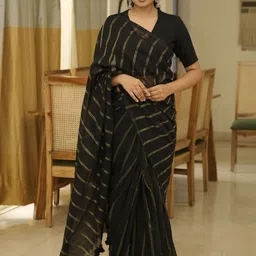 Uttaraa Striped Pure Cotton Saree-34