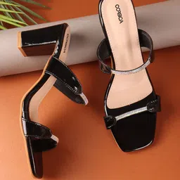CORSICA Women Embellished Open Toe Block Sandals-picture-32