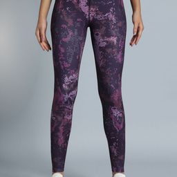CULT Women Plum Printed Train All Day COMFlex Tights-image-38