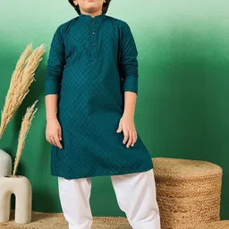 Sangria Boys Chikankari & Embroidered Kurtas-picture-31