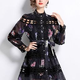 JC Collection Floral Print Fit & Flare Mini Dress-image-27