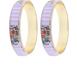 ZULKA Set of 2 Cubic Zirconia-Studded Bangles image 3